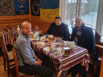  NOCON having breakfast together with our clients Balford UA in the Carpathians 